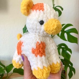 crochet cow plushie